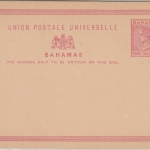 Bahamas - 1 1/2 P. Victoria Ganzsache ungebraucht