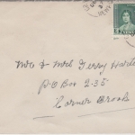 Newfoundland - 2 C. Coronation Brief Grand Falls - Corner Bank 1937
