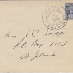 Newfoundland - 5 C. Royal Landing Brief/FDC ESST Holyrood - St. Johns's 17.6.39