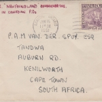Newfoundland - 5 C. Cabot Brief n. SÜDAFRIKA London Ont. - Cape Town 1951