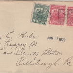 Newfoundland - 1+2x2 C. Caribou Brief n. USA St. John's - Pittsburgh 1923