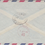 St. Lucia - 50+5 C. Freimarken Luftpost Einschreibebrief i.d. SCHWEIZ 1964