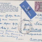 Bahamas - 8 P. Eilsabeth Freimarke Luftpostkarte Freeport - Pullach 1962