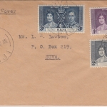 Fiji - Coronation Satz Ortsbrief/FDC Suva12.5.37
