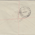 New Guinea - 1 Sh. Coronation George u.a. Einschreibebrief n. Südafrika 1937