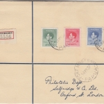 PNG - Coronation George Einschreibebrief/FDC Port Moresby - London 14.5.37
