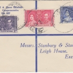 Gilbert & Elice Islands - Coronation Satz Brief n. England 1937