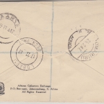 Bechuanaland - Royal Visit Schmuck-FDC Einschreibebrief Lobatsi Omaruru 17.2.47