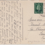 Brit. Post Tanger - 1 + 1/2 P. George/Überdruck Karte Tangier - Lausanne 1938