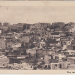 Brit. Post Tanger - 1 + 1/2 P. George/Überdruck Karte Tangier - Lausanne 1938