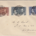Gold Coast - Coronation Satz Ortsbrief/FDC Koforibua 12.5.37
