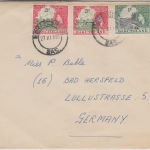 Basutoland - 2x2 1/2+1 P. Elisabeth/Freimarken Brief Mohales Hoek 1961