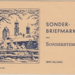 FZ/Württ. - Dt. Skimeisterschaften Isny Klappkarte + SST 12.2.49