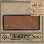 DR-Infla - 5 Mrd. Korbdeckel dst. 4er-Block Firmenbrief Schramberg 26.11.23
