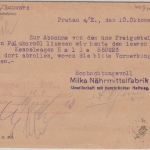 DR-Infla - 400 Tsd/30 Pfg. Ziffer u.a. Firmenkarte Pratau - Aken 10.10.23