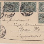DR-Infla - 6x5000 M. Queroval Karte Straussberg - Berlin 5.9.23 - Text !!!