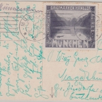 Bayern - München 2. Int. Briefmarken-Händler- u. Sammler-Tag 1921 farb. AK