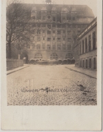 Bayern - München Löwenbräu Brauereigebäude Kampfspuren sw-Fotokarte 1919