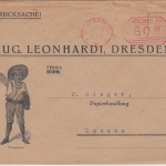 DR-Infla - 60 M. Postfreistempel illustr Drucksachenbrief Dresden Dessau 23.7.23