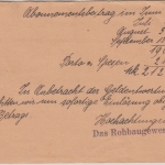 DR-Infla - 100 M. Holztaube u.a. nachnahmekarte Ulm - Betzingen 23.8.23