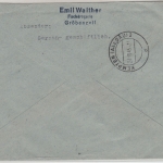 All.Bes. - Gröbenzell 19.10.45 Gebühr bez. Einschreibebrief n. Kempten US-Zensur