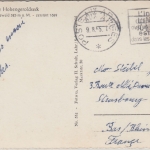 BRD - Poste aux Armees 1955 franz. Feldpostkarte AK Hohengeroldseck - Strasbourg