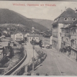 Württemberg - Wildbad Olgastraße Trinkhalle sw-AK gelaufen 1912