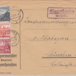 DR - Giggenhausen ü. Freising Landpost-Ra2 Brief n. München 1939
