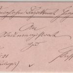 Bayern - Ingolstadt 18/7 22mm-K1 portofreie Regierungssache n. Passau ca. 1868