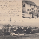 Bayern - Inning Birkmaier's Handlung sw-Mehrbild-AK gelaufen 1912