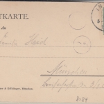 Bayern - Inning Birkmaier's Handlung sw-Mehrbild-AK gelaufen 1912