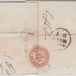 Österreich - 15 Kr. Doppeladler Brief Triest - Wien 1864 "Nach Abgang der Post"
