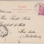 Österreich/Levante - 20 Pa./10 H. Karte Beirut - Gerbstädt 1902