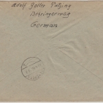 All.Bes./AM-Post - Tutzing 16.4.46 Einschreibebrief n. Penzberg Not-R-Maßnahme