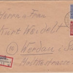 All.Bes./AM-Post - Tutzing 1946 Einschreibebrief n. Werdau R-Notmaßnahme