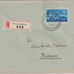 Liechtenstein - 30 Rp. Arbeitsbeschaffung Einschreibebrief SST Triesenberg 1937