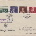 Liechtenstein - 25 Rp. Flugpioniere u.a. Brief Vaduz - Netzschkau 1948