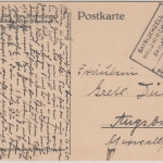 DR - Bahnpost Bayrischzell Holzkirchen Zug 1316 Karte Fischbachau Augsburg 1925