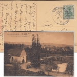 DR - Bahnpost Wertheim Mergentheim Zug 535 Karte Mergentheim - Stuttgart 1908