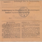 Bayern - 1 M.+80 Pfg. Ludwig Einschreibe-Eilboten-Paketkarte Westerham 1919