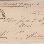 Bayern - Wolfratshausen 18/5 HKS Dienstbrief (Postexpedition) n. München 1871