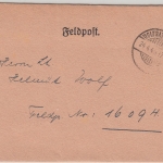 DR - Wolfratshausen 24.4.45 Feldpostbrief an Fp.Nr. 16094 (Italien) Überroller !