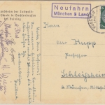 Bayern - Neufahrn München 3 Land Landpoststelle Ra2 AK Schullandheim Deining