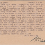 AM-Post - 8 Pfg. amerik. Druck Karte Bad Münder - Braunschweig 7.7.45