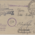 All.Bes./Kontrollrat - Hohengeiss (Harz) 1946 Handwerbestpl. Brief n. München