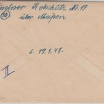 All.Bes./Kontrollrat - (10) Robschütz ü. Meißen Brief n. Bonn 1946
