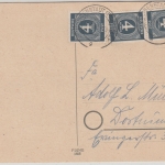 All.Bes./Kontrollrat - 3x4 Pfg. Ziffer Karte Heiligenstadt - Dortmund 1946