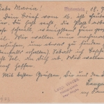 All.Bes./Kontrollrat - Hinterstein ü. Hindeland Pst I Handwerbestempel 1946