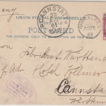 Gibraltar - 1 P. Victoria Ansichtskarte n. Cannstatt 1901