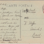 GB PO Tangier - 1 1/2 P. Überdruck AK i.d. SCHWEIZ 1919